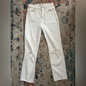White Distressed Jeans